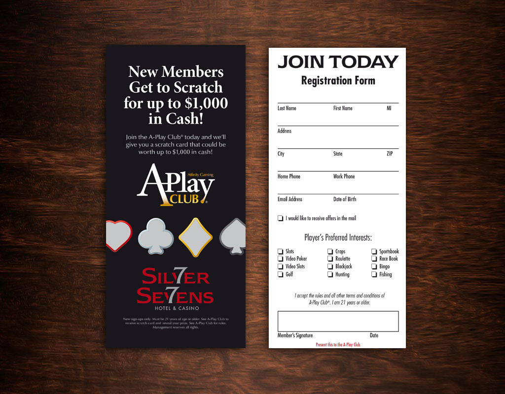 new member rack card